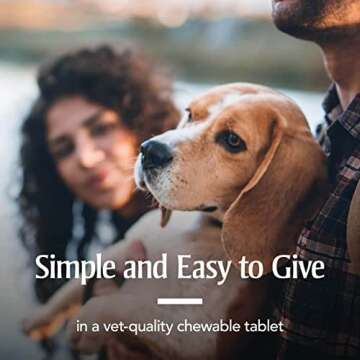 PetArmor 7 Way De-Wormer for Dogs, Oral Treatment for Tapeworm, Roundworm & Hookworm in Small Dogs & Puppies (6-25 lbs), Worm Remover (Praziquantel & Pyrantel Pamoate), 2 Flavored Chewables