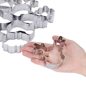 BAKHUK Christmas Cookie Cutters Set - 15pcs for Festive Baking