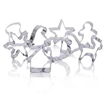 BAKHUK Christmas Cookie Cutters Set - 15pcs for Festive Baking