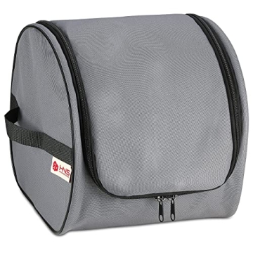 Premium Christmas Light Storage Bag – Heavy Duty Tear Proof 600D/Inside PVC Material with Reinforced Handles - With 3 Reels Stores up to 375 Ft of Mini Christmas Tree Lights & Extension Cords - Gray