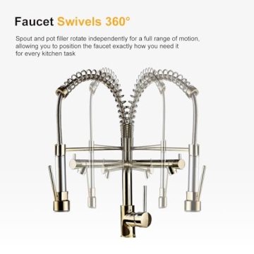 Stylish JinYuZe Kitchen Faucet with Pull-Out Sprayer
