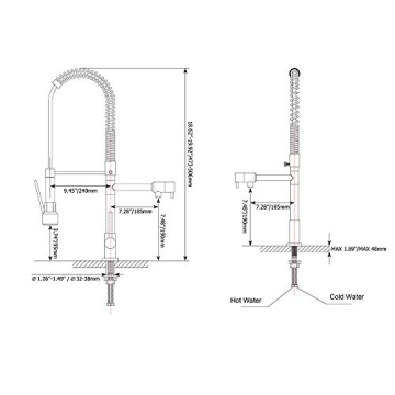Stylish JinYuZe Kitchen Faucet with Pull-Out Sprayer