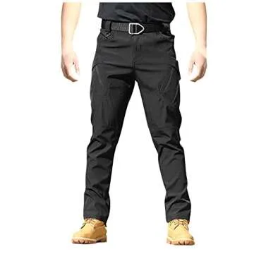 Work Cargo Pants for Men - Stretchy Tactical Outdoor Wear