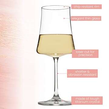 Elegant BENETI Crystal Wine Glasses Set | Perfect Gift