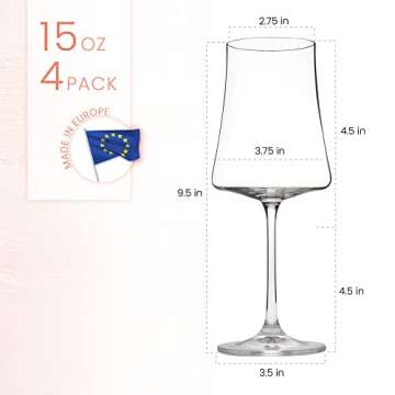 Elegant BENETI Crystal Wine Glasses Set | Perfect Gift