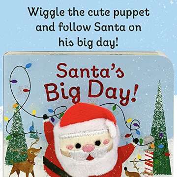 Santa's Big Day Finger Puppet Christmas Board Book Ages 0-4 (Finger Puppet Board Book)