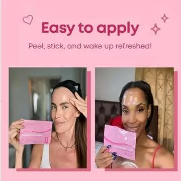 Forehead Wrinkle Patches | Non-Invasive Reusable Skin Care Solution | Fine Lines and Wrinkles Smoothing | Pairs with Eye Patches and Face Tape | Long-Lasting Skin Pads for a Smoother Look | Pack of 2