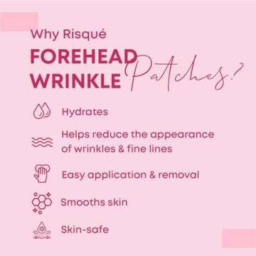 Forehead Wrinkle Patches | Non-Invasive Reusable Skin Care Solution | Fine Lines and Wrinkles Smoothing | Pairs with Eye Patches and Face Tape | Long-Lasting Skin Pads for a Smoother Look | Pack of 2