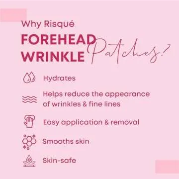 Forehead Wrinkle Patches | Non-Invasive Reusable Skin Care Solution | Fine Lines and Wrinkles Smoothing | Pairs with Eye Patches and Face Tape | Long-Lasting Skin Pads for a Smoother Look | Pack of 2