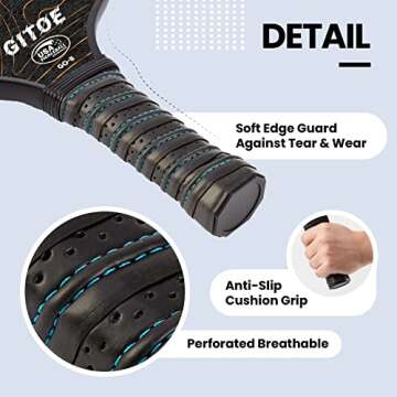 GITOE Lightweight Pickleball Paddles Set - USAPA Approved