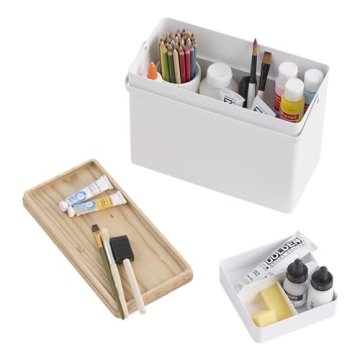 Yamazaki Home First Aid Box - Stylish 3-Tier Metal Organizer