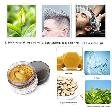 MOFAJANG Orange Gold Instant Hair Coloring Wax for Parties