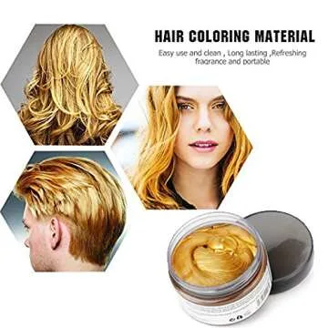 MOFAJANG Orange Gold Instant Hair Coloring Wax for Parties