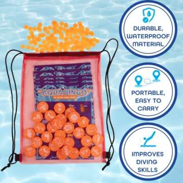 Exciting Pool Bingo Diving Game for Kids - Summer Fun