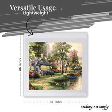 Academy Art Supply 6x6 Inch Cotton Canvas - Pack of 12