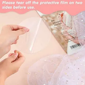 Jetec 2 Pieces 5 Inch Acrylic Cake Topper Blank Round Clear DIY Birthday Cake Topper for Personalized Custom Wedding, Birthday Festival Party Decorations(null)