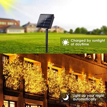 BHCLIGHT Solar String Lights Outdoor 80FT 200 LED