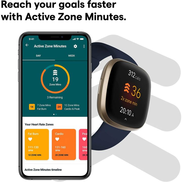 Fitbit Versa 3 Smartwatch with GPS and Heart Rate Monitor