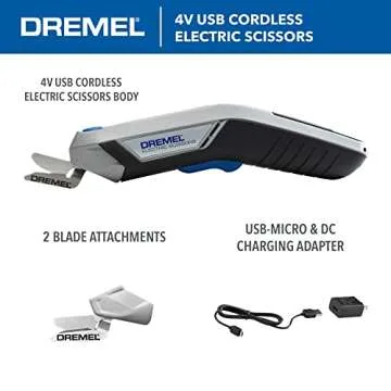 Dremel 4V Cordless Electric Scissors - Ideal for Crafting & DIY Projects