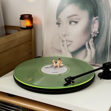 Turntable Mat Record Platter Slipmat: Greenlit Acrylic Vinyl Slip Mats for Turntables