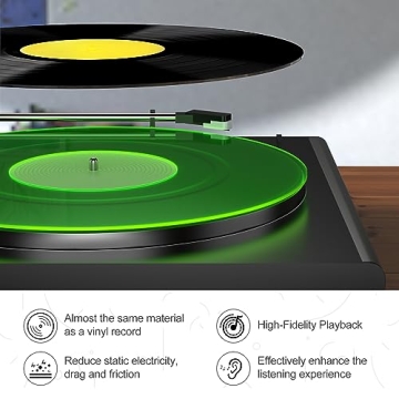 Acrylic Turntable Slipmat for Enhanced Sound Quality