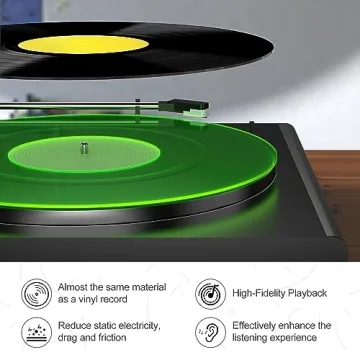 Acrylic Turntable Slipmat for Enhanced Sound Quality