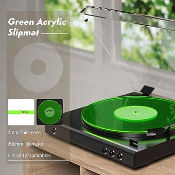 Acrylic Turntable Slipmat for Enhanced Sound Quality