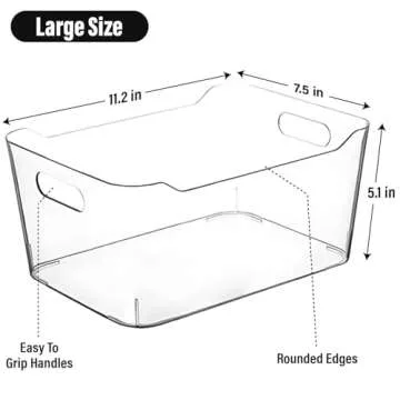 Extra Large Clear Plastic Storage Bins for Home Organization Solutions