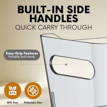 Versatile Clear Plastic Storage Bins for Home Organization