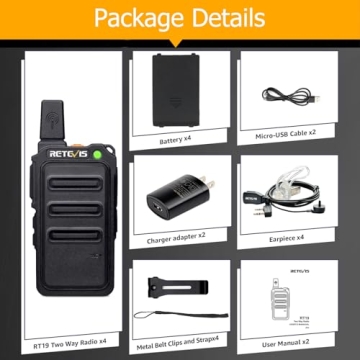 Retevis RT19 Walkie Talkies for Outdoor Adventures