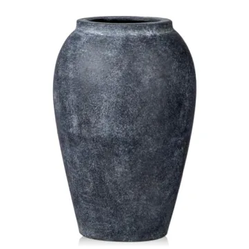 Exquisite Handmade Flower Vase - Rustic Terracotta Ceramic Décor 9.6"