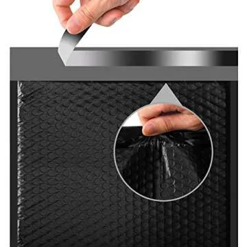 METRONIC Large Bubble Mailers 10.5x16 Inch 25 Pack Black Bubble Mailers Self Seal Waterproof Thick Padded Envelopes for Packaging, Mailing, Shipping
