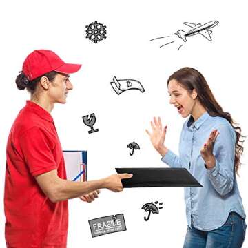 METRONIC Large Bubble Mailers 10.5x16 Inch 25 Pack Black Bubble Mailers Self Seal Waterproof Thick Padded Envelopes for Packaging, Mailing, Shipping