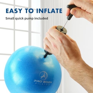 ProBody Pilates Ball - 9 Inch Inflatable Yoga Ball