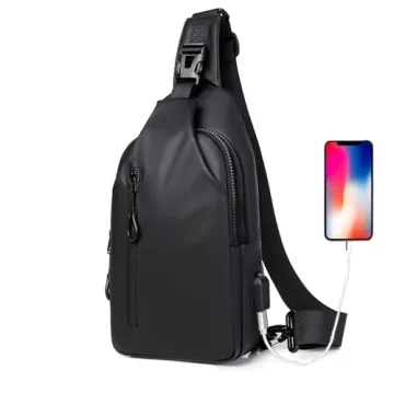 NEWSEE Lightweight Sling Bag Waterproof Crossbody Backpack