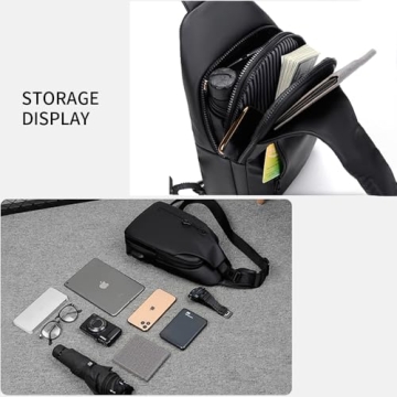 NEWSEE Lightweight Sling Bag Waterproof Crossbody Backpack