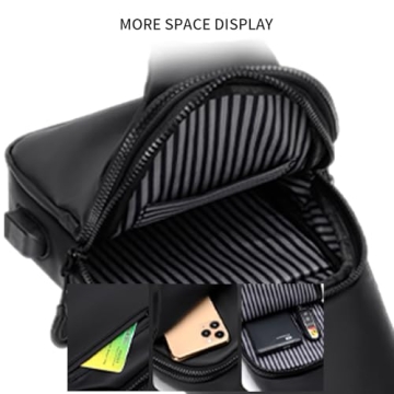 NEWSEE Lightweight Sling Bag Waterproof Crossbody Backpack