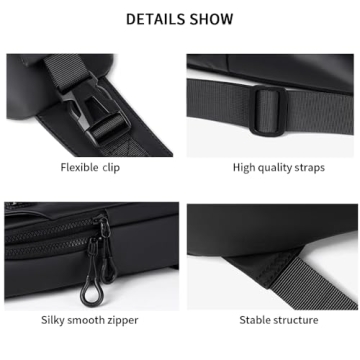 NEWSEE Lightweight Sling Bag Waterproof Crossbody Backpack