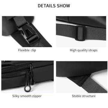 NEWSEE Lightweight Sling Bag Waterproof Crossbody Backpack