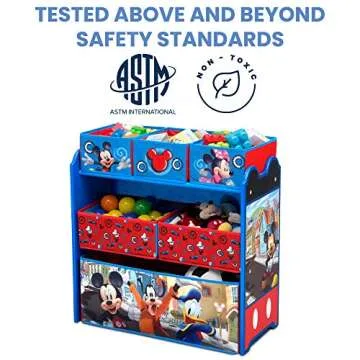 Delta Children Mickey Mouse Toy Organizer for Kids