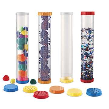 Learning Resources Primary Science Sensory Tubes - Set of 4 Tubes, Ages 2+ Science Toys for Kids, ST...