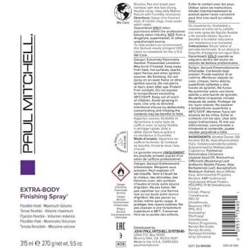 Max Volume Paul Mitchell Extra-Body Finishing Spray 9.5 oz