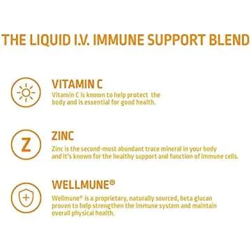 LIQUID IV Immune Hydration Drink Mix 10 Count, 0.56 OZ