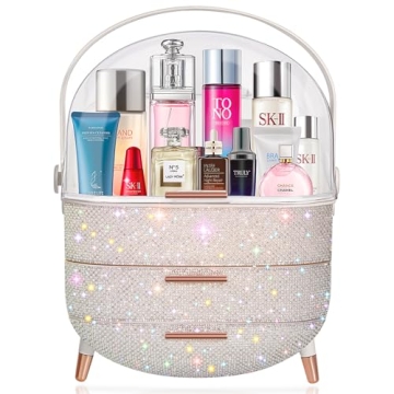 Elegant Teen Girls Makeup Organizer - Skincare & Jewelry Storage Case