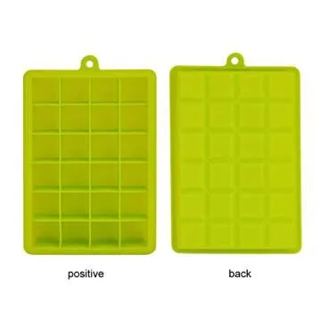 Silicone Ice Cube Tray Set - Easy Release & Stackable