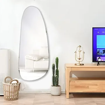Broojo Asymmetrical Accent Wall Mirror 19.6 x 47 Inch