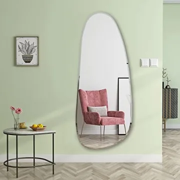 Broojo Asymmetrical Accent Wall Mirror 19.6 x 47 Inch