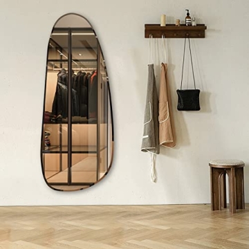 Broojo Asymmetrical Accent Wall Mirror 19.6 x 47 Inch