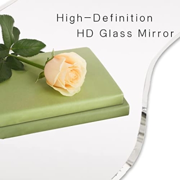 Broojo Asymmetrical Accent Wall Mirror 19.6 x 47 Inch