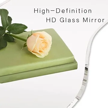 Broojo Asymmetrical Accent Wall Mirror 19.6 x 47 Inch